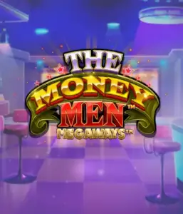 Experience the exciting world of The Money Men Megaways slot by Pragmatic Play, highlighting a striking logo with sparkling stars on a luxurious background. This image conveys the glamour and excitement of high-stakes gambling with its eye-catching colors and design. Perfect for gambling fans looking for a taste of Vegas. 